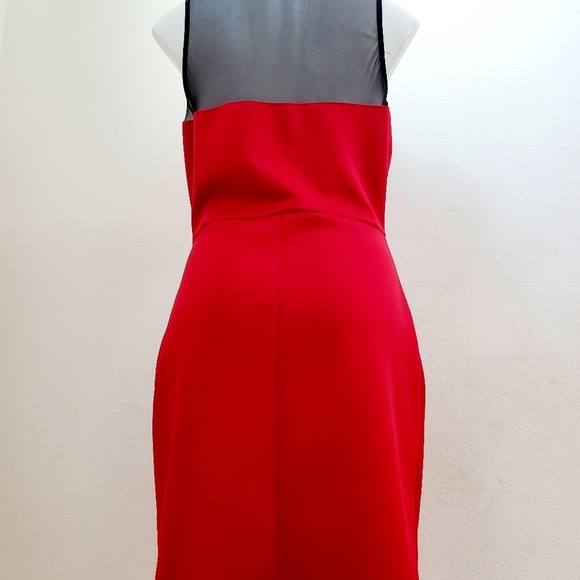 Bongo Red Sleeveless Dress with Mesh Inserts Size XL - Picture 10 of 10